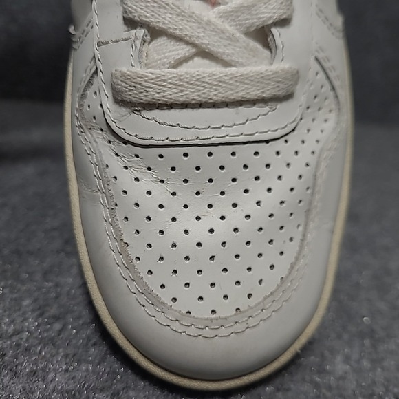 VEJA V-10 Sneakers Womens Size 7 White Red Blue Leather White Nautico Pekin - Picture 15 of 16